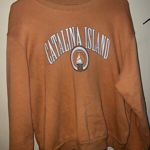Hollister Women's Catalina Island Orange Sweater